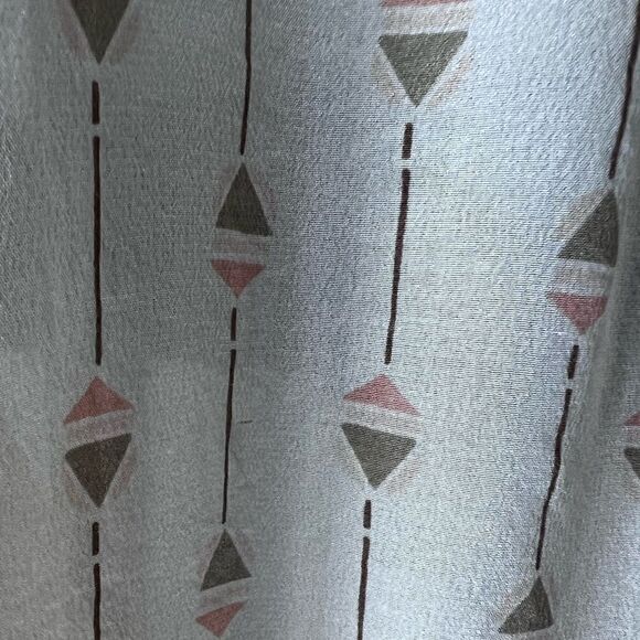 Lucky Brand 100% silk Boho Crossover Blouse size medium - Picture 10 of 14